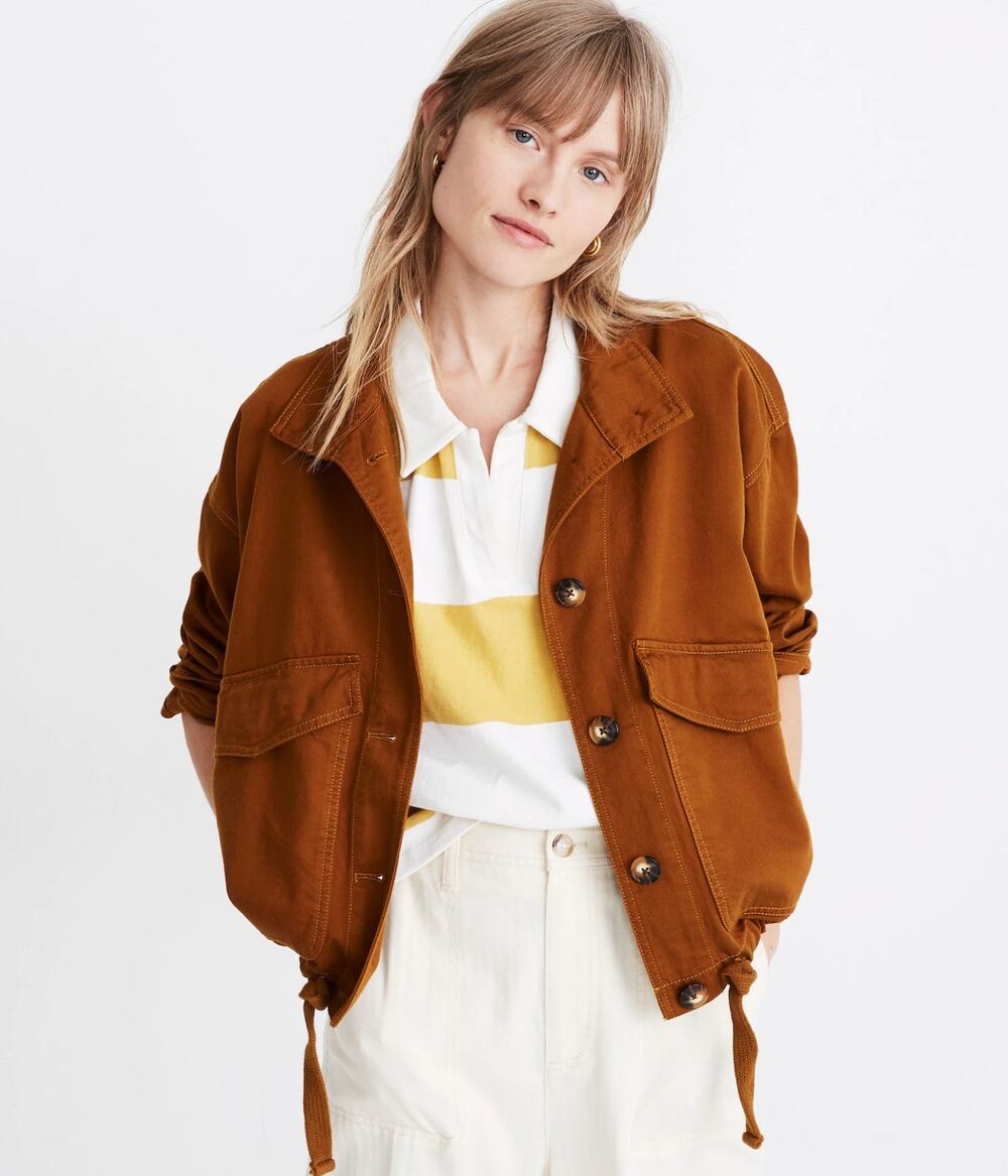 Madewell Beachmont Jacket in Dried Cedar Size XS